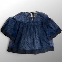 yori ヨリ / ドット柄シアーブラウス SIZE:FREE