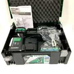未使用 HiKOKI ハイコーキ 36V コードレスインパクトレンチ WR36DH(2XPBSZ) フルセット タイヤ交換 ストロングブラック △ DW3272-