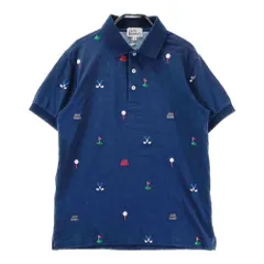 サイズ：4 JACK BUNNY ジャックバニー  半袖ポロシャツ 総柄 ネイビー系 [240101344176]# ゴルフウェア メンズ ストスト