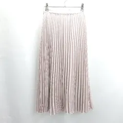 ◇ Θ one after another NICE CLAUP ウエストゴム ロング プリーツ スカート サイズF ピンク系 レディース E  【1501160043726】