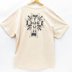 DOG TOWN ドッグタウン Tシャツ 半袖 コットン ベージュ メンズ XL M005-0609②