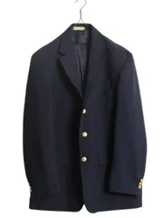 【お得なクーポン配布中!】 90s USA製 オービス テーラード ジャケット メンズ XL 程/ 濃紺 オールド ORVIS ウール ブレザー 紺ブレ 金ボタン 大きいサイズ ネイビー