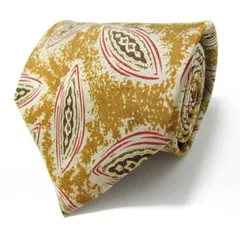 アレクサンダージュリアン ブランド ネクタイ 総柄 ペイズリー シルク 日本製 PO  メンズ ベージュ Alexander Julian 【中古】