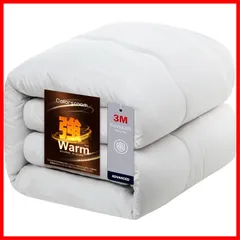 あったか ふわふわ あったか ほこりが出にくい 抗菌防臭防ダニ 掛け心地よい 軽量 洗える 掛けふとん 2.0KG 冬用 シンサレート 約150×210cm 羽毛より暖かい シングル ホワイト 掛け布団 Colorsroom