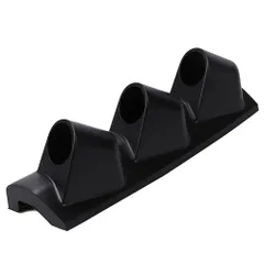 2F-451 中古 社外メーター 3連 カーボン調取付パネル 直径53 メーター