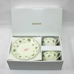 A1144・NARUMI ナルミチャイナ カップ ソーサー ケーキ皿 カップルティータイムセット 40284-31768 未使用品