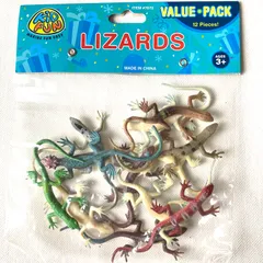 【Mini Plastic Lizards】 ミニ　 トカゲ　とかげ  フィギュア　12匹