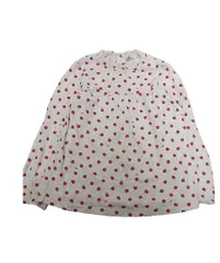 【送料無料】MIKI HOUSE ミキハウス 長袖 カットソー トップス 長袖Tシャツ 小花柄 総柄 白 120cm(110 115 125) ■管理番号L27795SSS240228-50(198)（4）