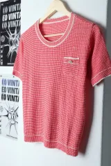 W ( L ) ブランドヴィンテージ 半袖 Tシャツ anna sui(アナスイ) チェック 限定版- 13C95