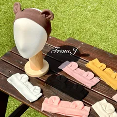 くま耳ベビーヘアバンド