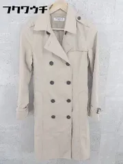 ◇　◎ NATURAL BEAUTY BASIC ベルト付き トレンチ コート サイズL ブラウン系 レディース 【中古】 【1002800641437】