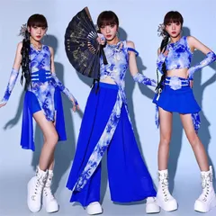 ダンス衣装 セットアップ 大人 レディース 演出服 チャイナ風 チアガール アイドル 上下セット ジャズ ダンス DSダンス ステージ衣装 応援