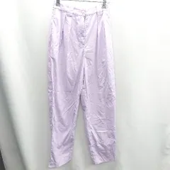 ◇ ⊂ VANNIE U ヴァニーユー 綿混合 ストレートパンツ サイズF パープル系 レディース E  【1410100038473】