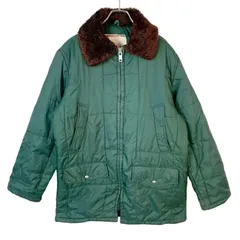 ヴィンテージvintage中綿入りナイロンジャケットナイロンコートボンバージャケットヘビーアウターダウンジャケット襟ボア緑ネイビー茶色ブラウンアウトドアキャンプグランパコア50731