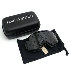 ルイヴィトン LV スノー マスク スノーゴーグル ブラック系
