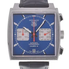 タグホイヤー TAG HEUER CAW2111.FC6183 モナコ スティーブ マックイーン クロノグラフ デイト 自動巻き メンズ良品箱付き P#129881のサムネイル