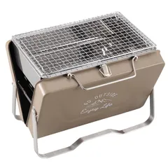 卓上使用可！キャプテンスタッグコンパクトコンロ キューブ ステンレス卓上コンロ(グリル) - アウトドア・キャンプ