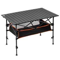 95ｘ55㎝ 組み立て簡単 バーベキュー BBQ 耐荷重75㎏ 防水 ポータブル ロールテーブル アルミ キャンプテーブル 高さ調整可能 折り畳みテーブル アウトドアテーブル Cat Night