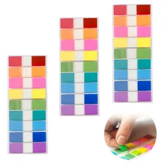 付箋 フィルム【10色各20枚 200枚×3冊 600枚入り】インデックス 付箋