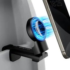 【人気商品】携帯便利 携帯ホルダー コンパクト 滑り止め加工 安定性 スマフォンスタンド 全てのPhoneに対応 卓上/クリップ式 【折畳小型・360度回転】 キッチン/リビングルーム/オフィス/車載/ベット/旅行 ホルダー スマホスタンド 用 飛行機 Mag