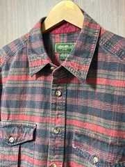 Eddie Bauer(エディーバウアー) レッド×ブラウン ネルシャツ サイズL 古着