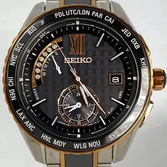 ☆美品★箱付き【SEIKO】セイコー ブライツ デイト SAGA185/8B54-0BG0 ソーラー電波 メンズ【ev20】