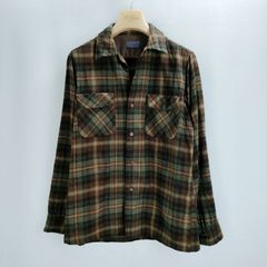 60s PENDLETON ペンドルトン ボードシャツ ダークブラウン サイズM