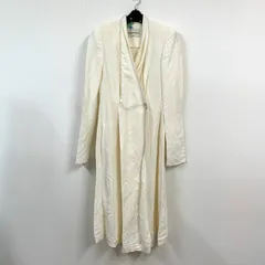 【ENPORIO ARMANI】エンポリオアルマーニ/ガウンタイプロングコート/オフホワイト系/40サイズ/イタリア製