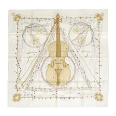 T05/175 HERMES エルメス 長袖 シルクシャツ音符楽曲バイオリン柄 T05/175 HERMES エルメス 長袖 シルクシャツ音符楽曲バイオリン