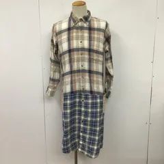 TOWNCRAFT タウンクラフト ワンピース ロングスカート 長袖シャツワンピース チェックワンピース カジュアルシャツワンピース 80s リメイク