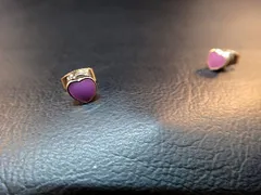 パープル ハート プレート　YG