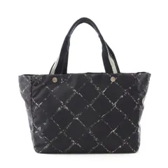 シャネル CHANEL トートバッグ 旧トラベルライン A11833 ブラック ナイロン トラベルライントート レディース Used A