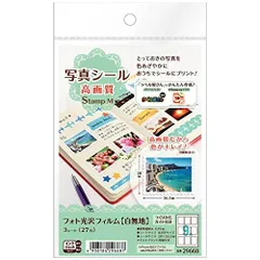 （まとめ買い）エーワン 写真シール高画質StampM 29668 【×10セット】