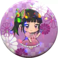 【中古】バッジ・ピンズ 栗花落カナヲ(ホログラムバージョン） 「えふぉるめ 鬼滅の刃 パジャキャラ缶バッジ第3弾」