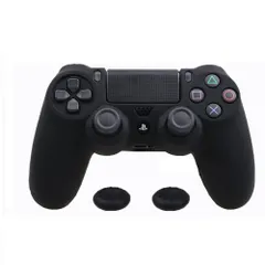 【数量限定】ZOMTOP PS4コントローラー用シリコンカバー スキン ケース 保護カバー 耐衝撃(ブラック)