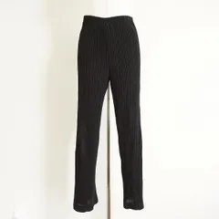 #apc イッセイミヤケ ISSEYMIYAKE パンツ 黒 プリーツ サイドライン レディース [911013]のサムネイル