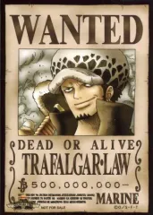 【中古】キャラカード トラファルガー・ロー(新世界編Ver.) 手配書ブロマイド 「ワンピース」 麦わらストアポイントカード特典