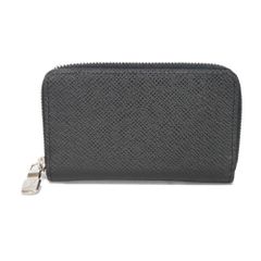 LOUIS VUITTON ルイ・ヴィトン ジッピー コインパース 新型 LVロゴ エンボス ブラック ラウンドファスナー マチ付き コンパートメント パスケース 名刺入れ 小銭入れ タイガ ノワール コインケース M30511