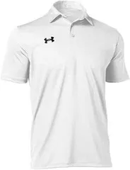 【新品】【6XLサイズのみ】UNDER　ARMOUR（アンダー アーマー）抗菌 防臭 半袖 ポロ シャツ メンズ TEAM ARMOUR POLO　ホワイト　1314092-100-6XL