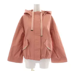 ジルバイジルスチュアート JILL by JILLSTUART ブルゾン ジャケット ジップアップ フード リボン パール ビジュー装飾 S ピンク /NW2のサムネイル