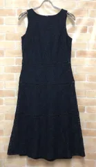 【中古】 LAUREN RALPH LAUREN ローレンラルフローレン レースワンピース ノースリーブ ネイビー 4 111432130のサムネイル