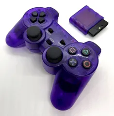 PS2 ワイヤレスコントローラー(クリアパープル)