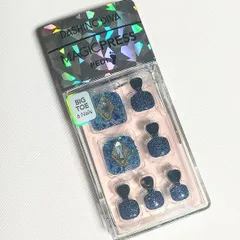 日本未発売品759 DASHING DIVA 「ブルートパーズドリーム」 ダッシングディバ マジックプレス ペディキュア フット 足爪用 ネイルチップ 付け爪