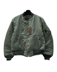 バズリクソンズ BUZZ RICKSON'S TYPE MA-1 FLIGHT JACKET フライト ジャケット LION UNIFORM INC. ミリタリー アウター ブルゾン 緑 ジャケット プリント カーキ Sサイズ 104MT-1434