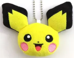 【中古】キーホルダー ピチュー ボールチェーン付きフェイスぬいぐるみ～ヒトカゲ・ゼニガメ・ピチュー・パピモッチ～ 「ポケットモンスター」