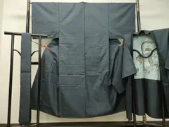 平和屋着物●男性　本場大島紬　アンサンブル　角帯セット　100亀甲　総詰め　正絹　逸品　DAAU0618tw
