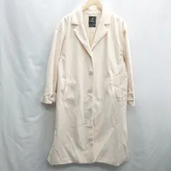 ■ w closet ダブルクローゼット 長袖 チェスターコート サイズF ピンクベージュ レディース E  【1407020027434】