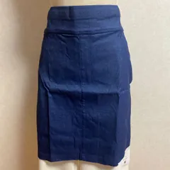 KN2642 ＊5L きいサイズ　ストレッチ、デニムタイトスカートブルー