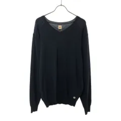 ジェイワークス 未使用 長袖 Vネック セーター 50 ネイビー JWORKS ニット タグ付き メンズ