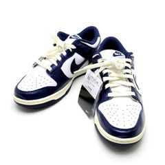 【楠本質店/元住吉】未使用品　ナイキ/NIKE　ダンク　LOW　PRM　ホワイト/ミッドナイトネイビー　メンズサイズ：US9.0 (JP27.0cm)　FN7197 100